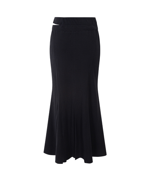 Voline Mermaid Long Skirt (Black)