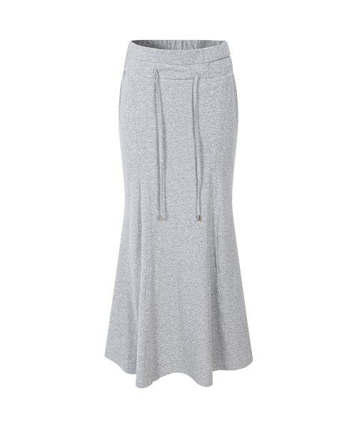 Voline Mermaid Long Skirt (Melange Grey)