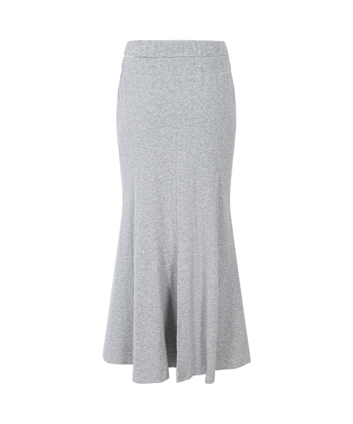 Voline Mermaid Long Skirt (Melange Grey)