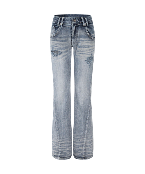 Marvel Vintage Semi-Bootcut Denim (Silver Blue)