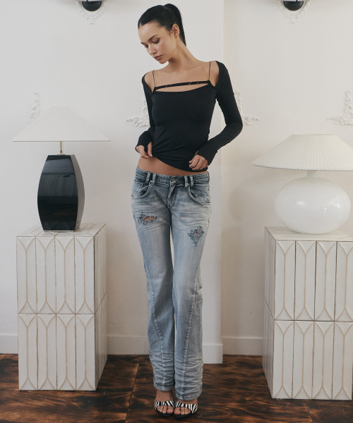 Marvel Vintage Semi-Bootcut Denim (Silver Blue)