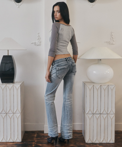 Marvel Vintage Semi-Bootcut Denim (Silver Blue)