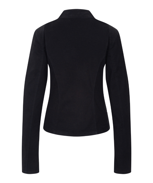 Asym Cotton Washed Jacket (Washed Black)