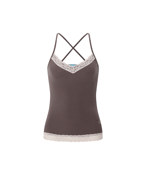 Seah Lace Sleeveless Top (Toffee)