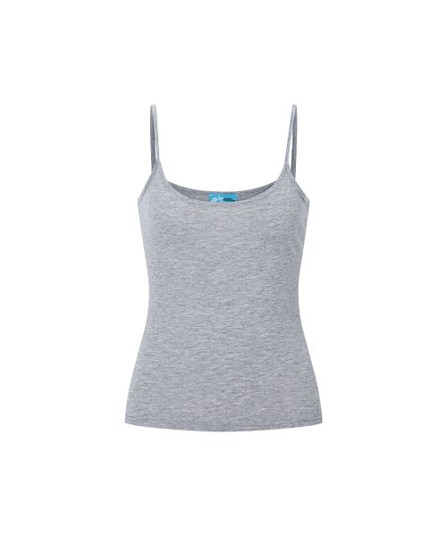 Miu Basic Sleeveless Top (Melange Grey)