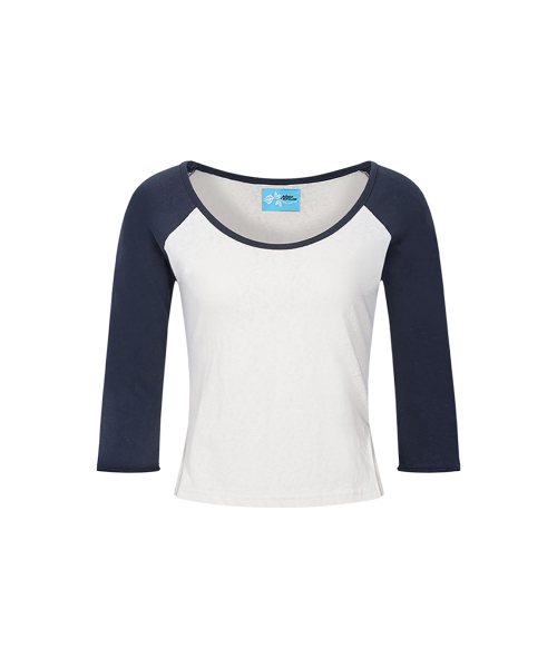 Solene Basic Raglan Long Sleeve Top (Linen)