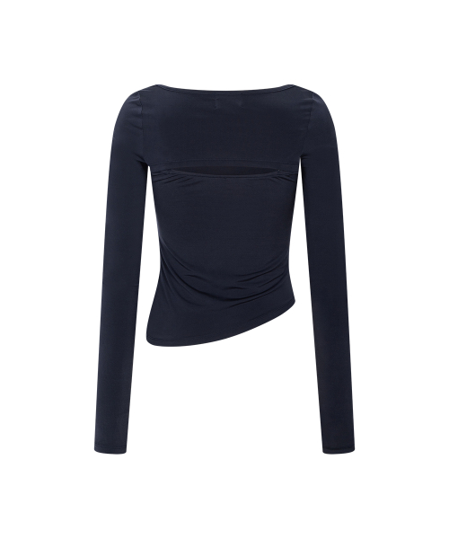 Kehlani Long Sleeve Top (Charcoal)