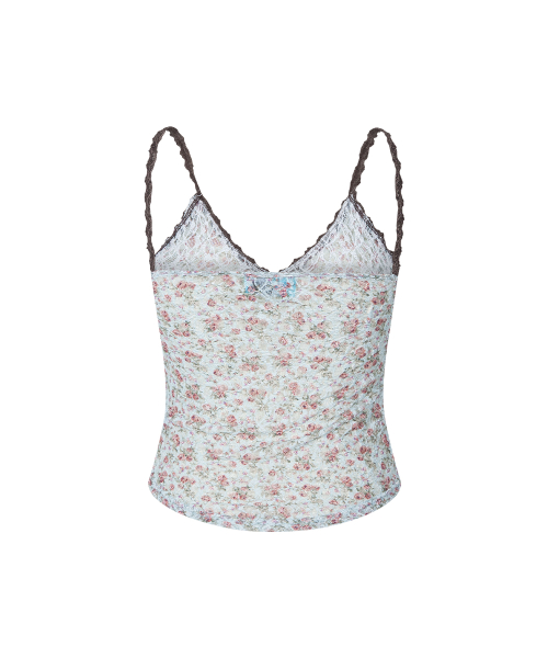 Maisie Lace Sleeveless Top (Soft Mint)