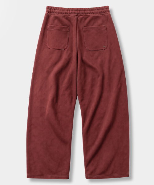 VLAD ONE-TUCK CURVED TRACK SWEAT PANTS_(3 SYMBOL COTTON) 3 COLOR