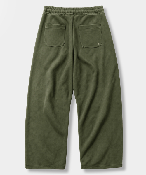 VLAD ONE-TUCK CURVED TRACK SWEAT PANTS_(3 SYMBOL COTTON) 3 COLOR