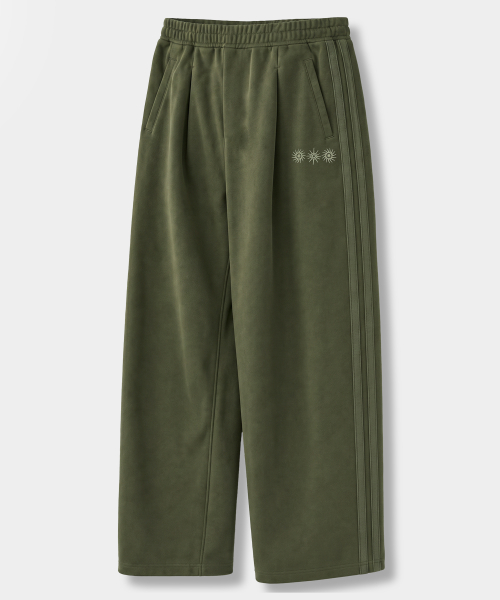 VLAD ONE-TUCK CURVED TRACK SWEAT PANTS_(3 SYMBOL COTTON) 3 COLOR
