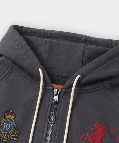 VLAD PIGMENT MUSTANG HOODED ZIP-UP_2 COLOR