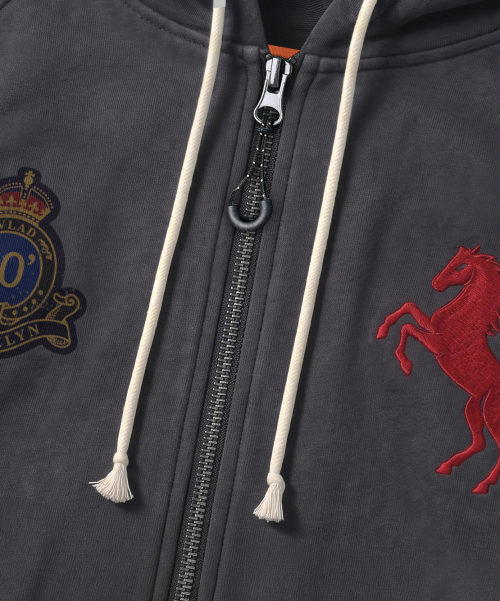 VLAD PIGMENT MUSTANG HOODED ZIP-UP_2 COLOR
