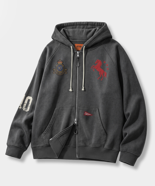 VLAD PIGMENT MUSTANG HOODED ZIP-UP_2 COLOR