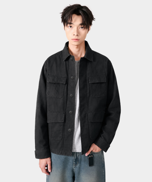 VTG WASHED JUNGLE FATIGUE JACKET_2 COLOR