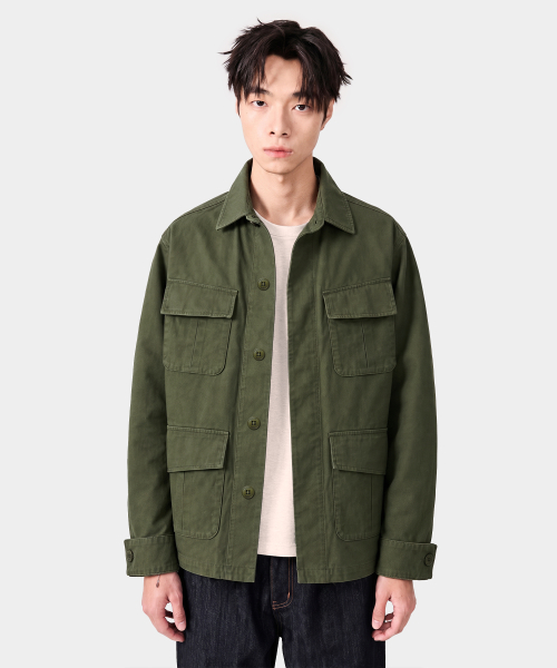 VTG WASHED JUNGLE FATIGUE JACKET_2 COLOR