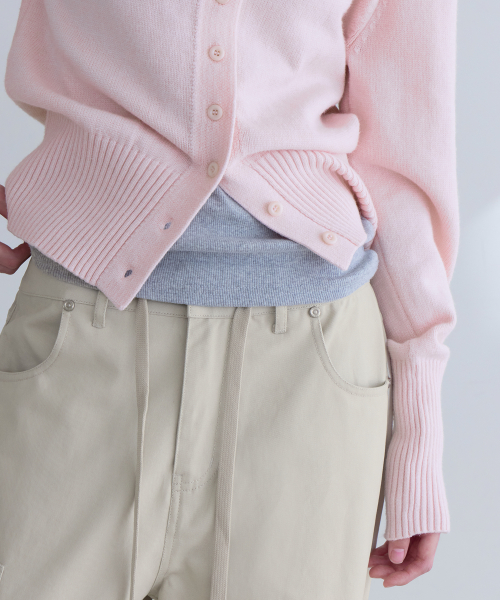 Soft High Neck Cardigan, SOFT PINK
