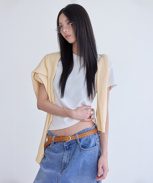 Cashmere Merino V-Neck Knit, LEMON