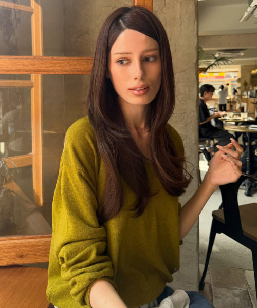 Cashmere Merino V-Neck Knit, OLIVE