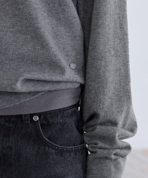 Essential Washable Round Knit, GREY