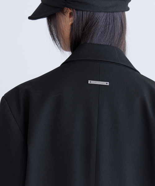[SET-UP] Essential Tailored Oversized Jacket, BLACK