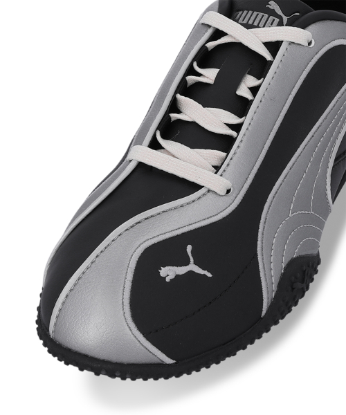 Bella V2 Leather - PUMA Black-Puma Aged Silver-Alpine Snow / 404043-01
