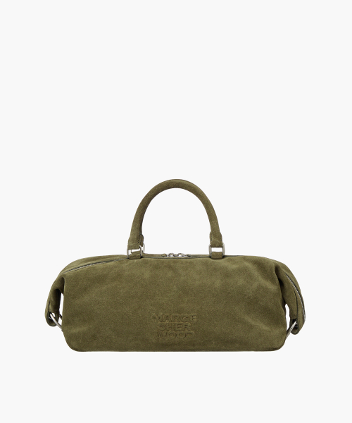 DUMPLING EW TOTE_dark olive suede