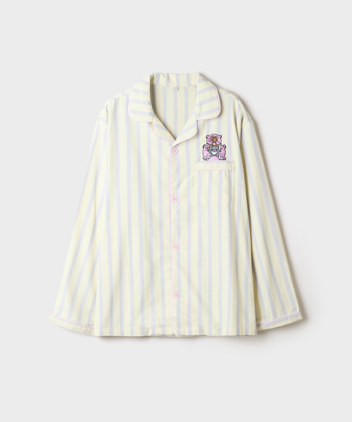 [TOM AND JERRY] Flannel Pajamas (Yellow)_SPPPG4TU01
