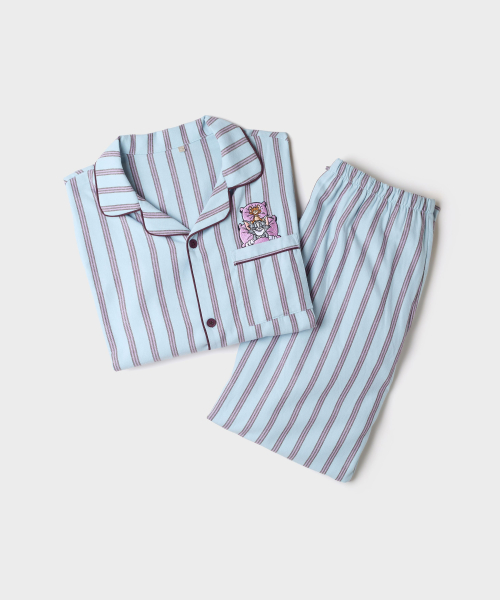 TOM AND JERRY Flannel Pajamas (Blue)_SPPPG4TU01