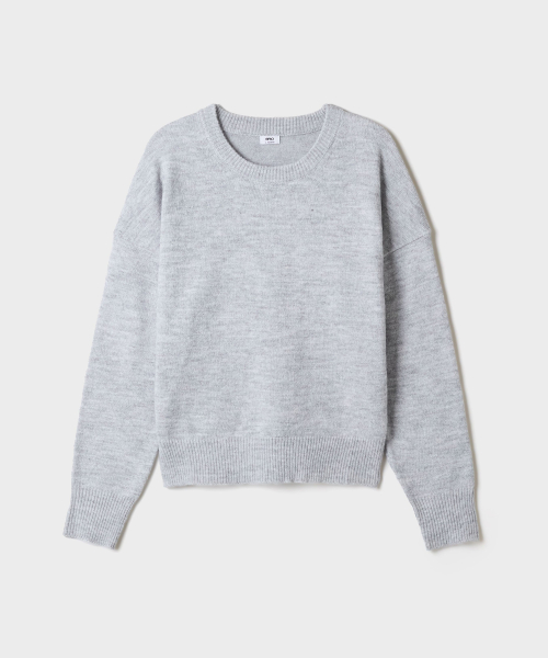 SOPEUTEUYAN Womens Fuzzy Round-Neck Sweater_SPKWG4TG01