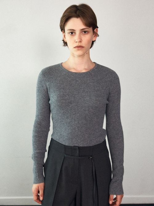 Button Cape Knit Set (2color)