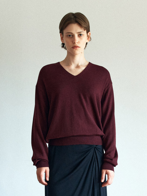 Classical Soft V-Neck Knit (3color)