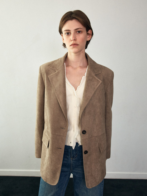 Suede Single Jacket (2color)