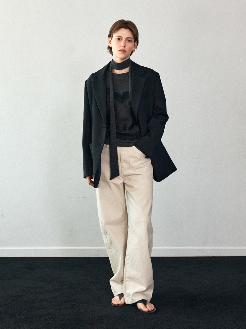 Over-Fit Single Jacket (2color)