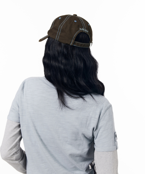 Rustic Stud Ball Cap (Brown)