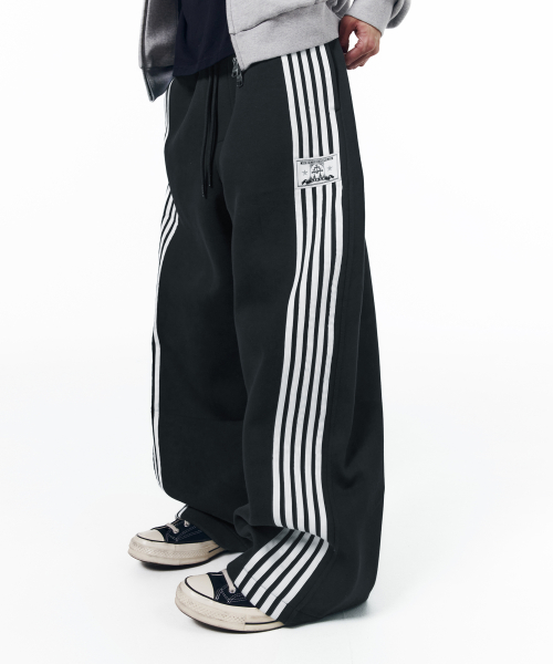 Line Taped Track Pants (Navy)