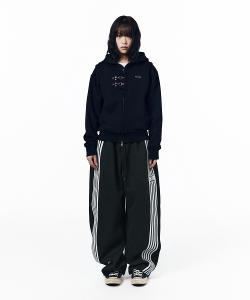 Line Taped Track Pants (Navy)