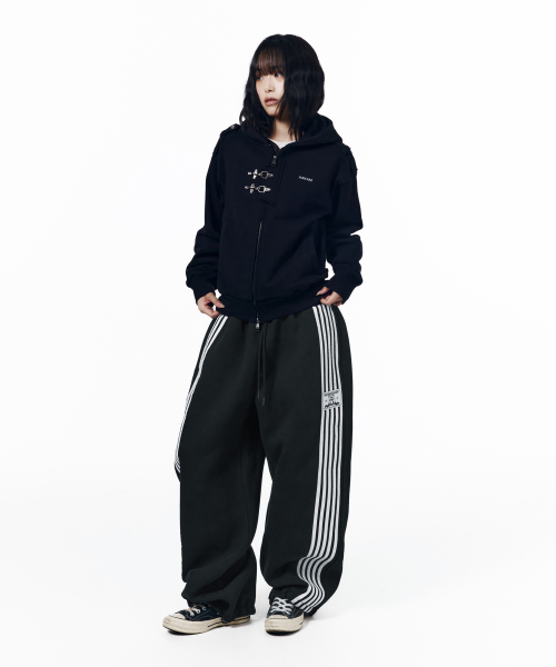 Line Taped Track Pants (Navy)