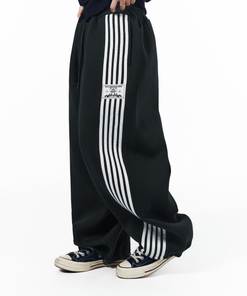 Line Taped Track Pants (Navy)