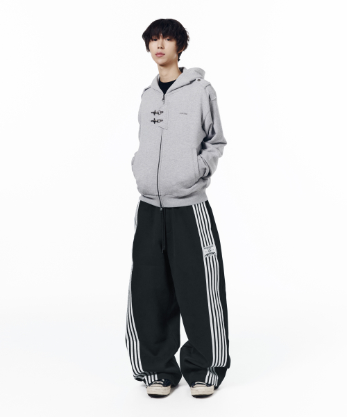 Line Taped Track Pants (Navy)