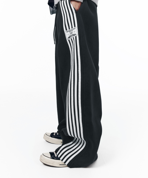 Line Taped Track Pants (Navy)