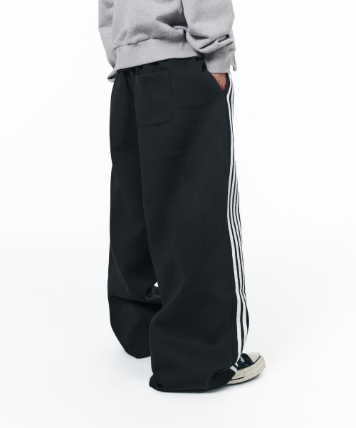 Line Taped Track Pants (Navy)