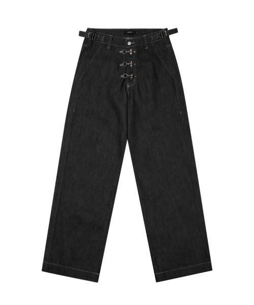 Fireman Hook Denim Pants (Black)