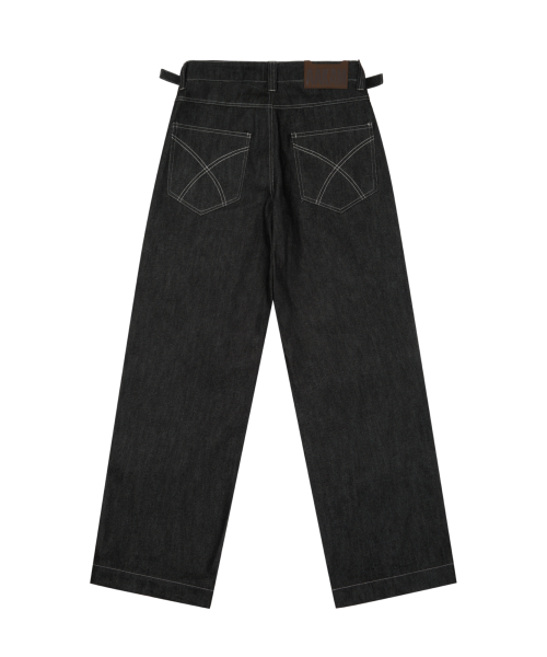 Fireman Hook Denim Pants (Black)