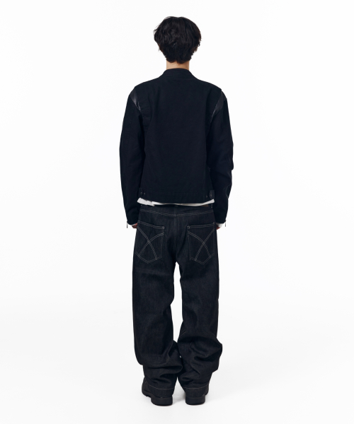 Fireman Hook Denim Pants (Black)