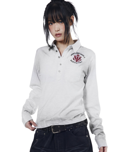 Vintaged Washed Pocket Long Shirts (Black)
