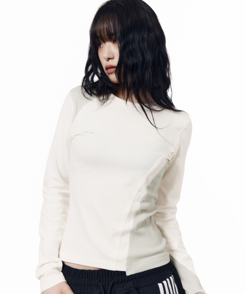 Cut-Off Long Sleeve (White)