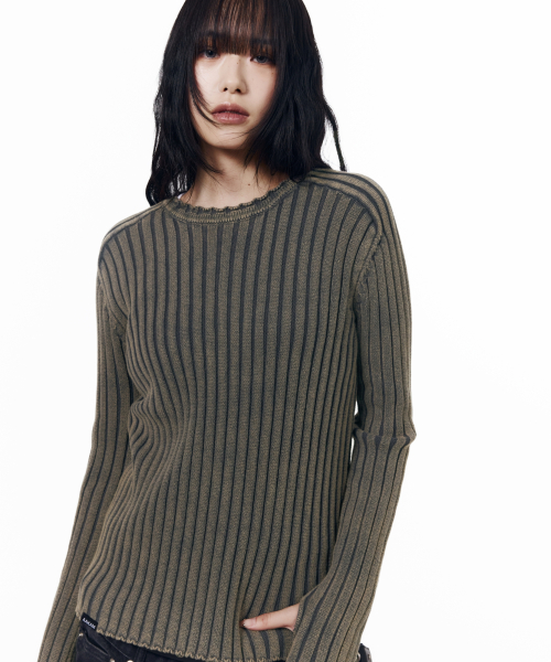 Fade Washed Knit (Navy)