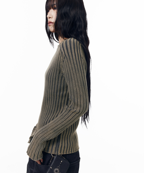 Fade Washed Knit (Navy)