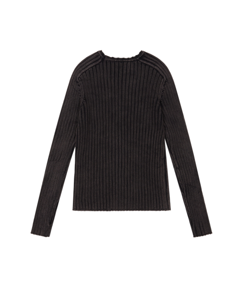 Fade Washed Knit (Black)